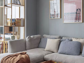 几套温馨惬意的客厅装修，淡蓝色墙面特别漂亮，会有你喜欢的吗？